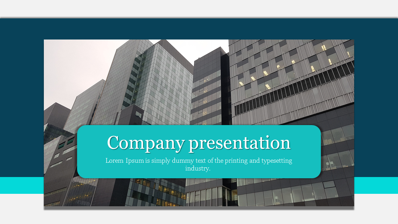 Editable Company Presentation Template for Presentation